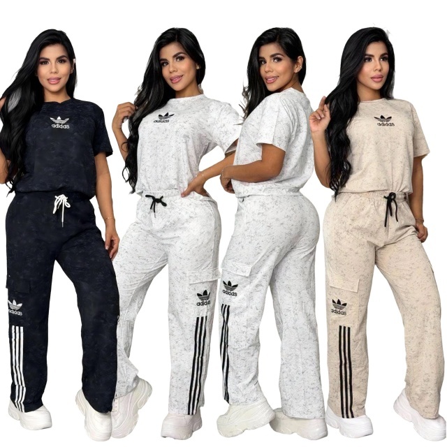 Tie Dye Fashion Short Sleeve Jogging Suit