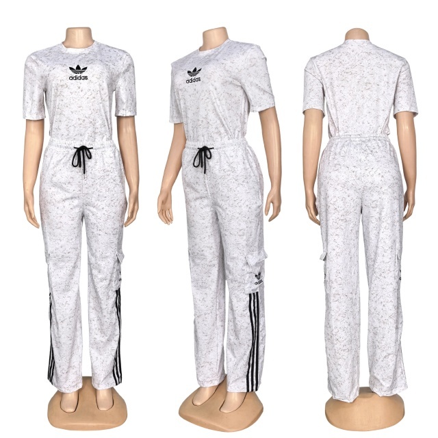 Tie Dye Fashion Short Sleeve Jogging Suit