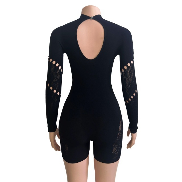 Fashion Hollow Out Fitted Lingerie Romper