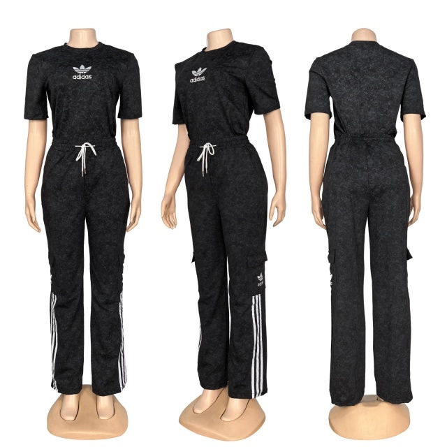 Tie Dye Fashion Short Sleeve Jogging Suit