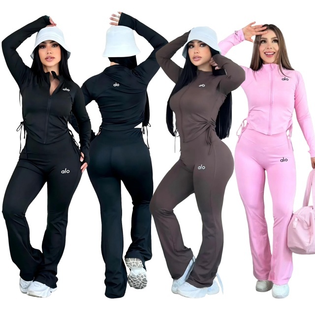 Women Fashion Long Sleeve Tracksuit Set