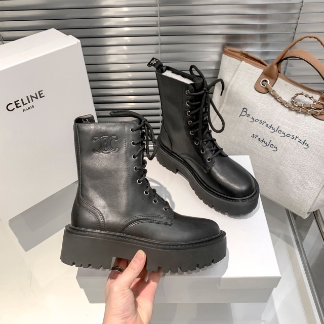 Luxury Fashion Leather Martin Boots