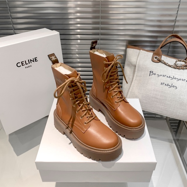 Luxury Fashion Leather Martin Boots