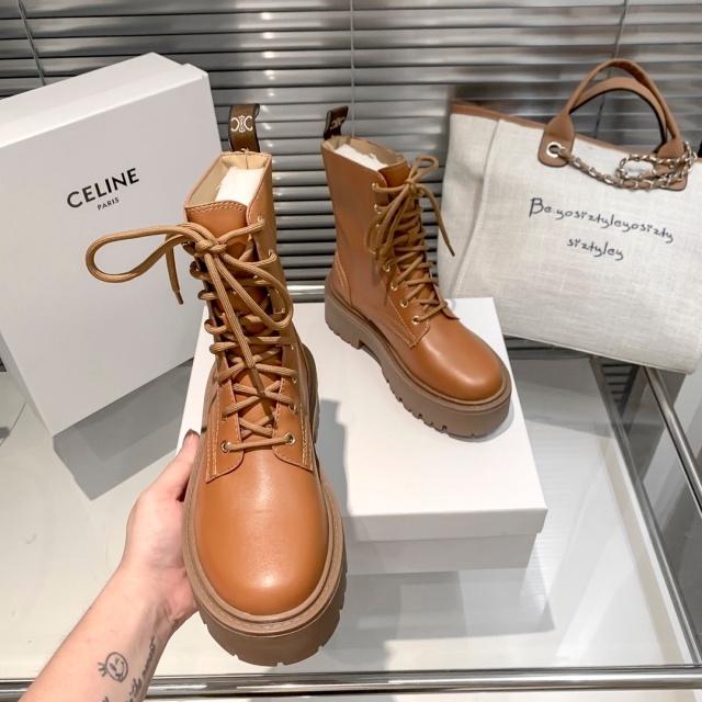 Luxury Fashion Leather Martin Boots