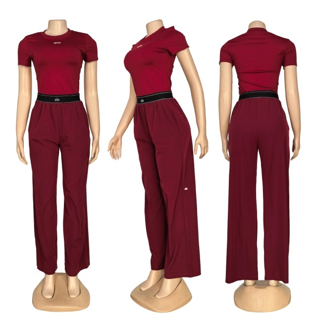 Fashion Embroidery Women Casual Pants Suit