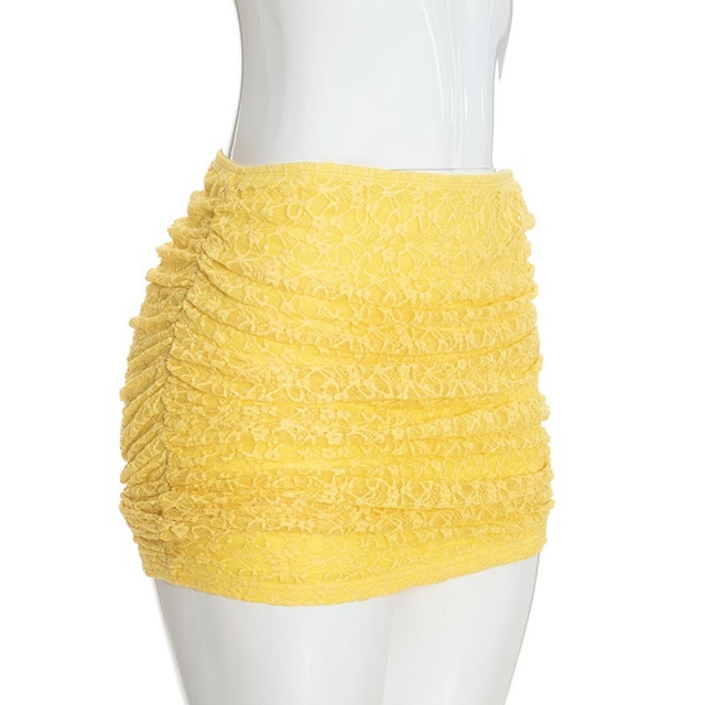 See Through Lace Teddies Top Mini Skirt Set