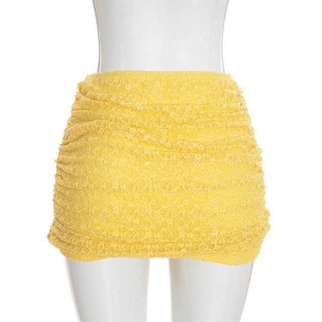 See Through Lace Teddies Top Mini Skirt Set