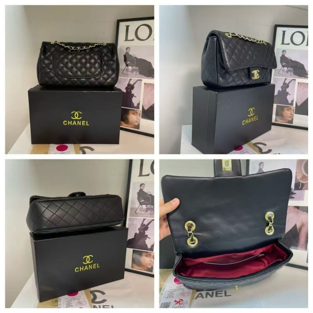 Metal Logo Leather Messenger Bags