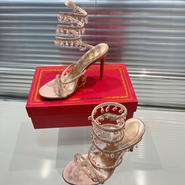 Crystal Rhinestones Fashion High Heeled Sandals
