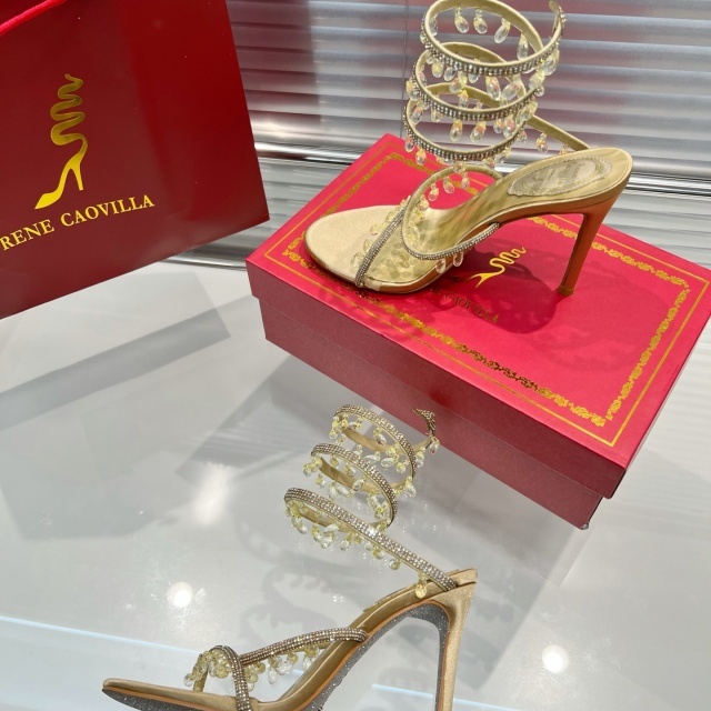 Crystal Rhinestones Fashion High Heeled Sandals