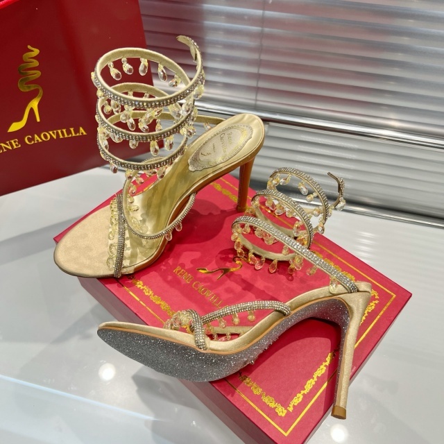 Crystal Rhinestones Fashion High Heeled Sandals