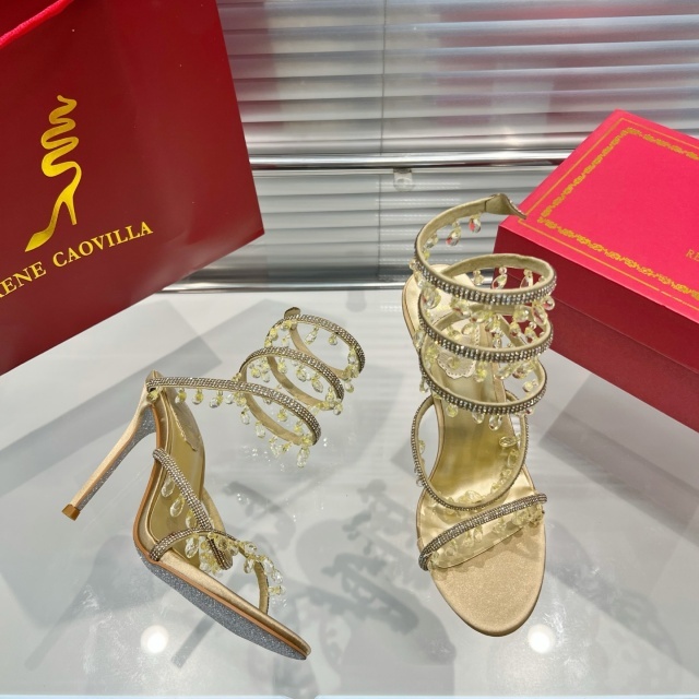 Crystal Rhinestones Fashion High Heeled Sandals
