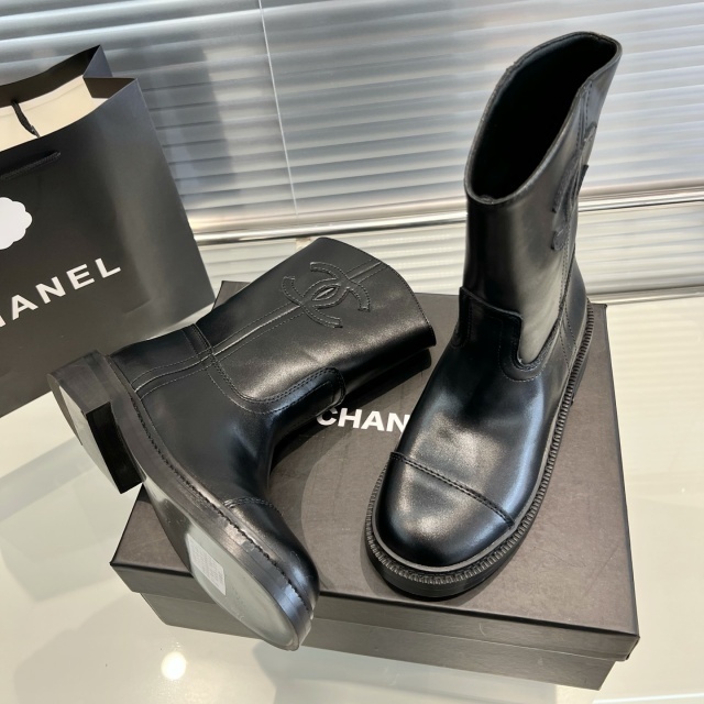 Leather Fashion Women Ankle Boots