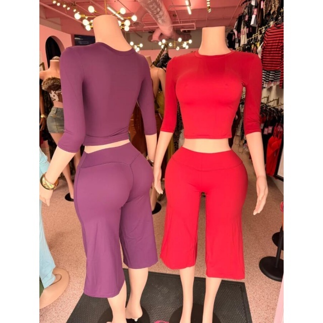 Casually Expensive Gaucho Cropped Pant Set