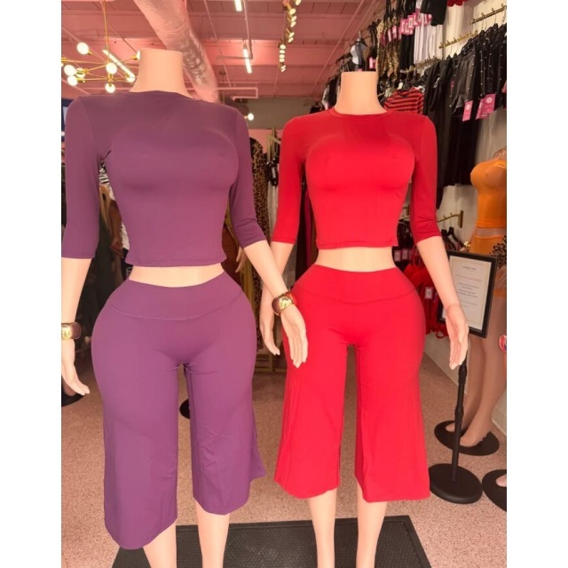 Casually Expensive Gaucho Cropped Pant Set