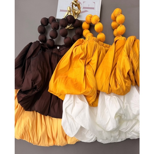 Chic Design Puffed Short Set