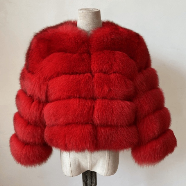 Open Front Short Plush Faux Jacket