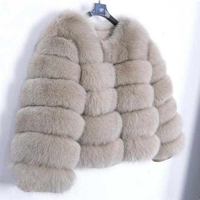 Open Front Short Plush Faux Jacket