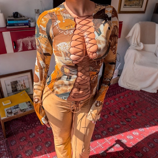 Sheer Mesh Slimming Tie-Front Cardigan Tops