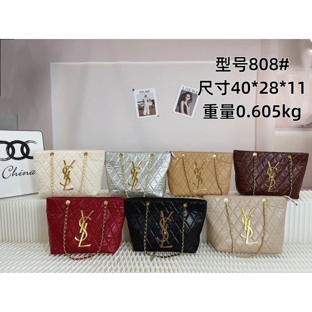 Metal Logo Women Handbags