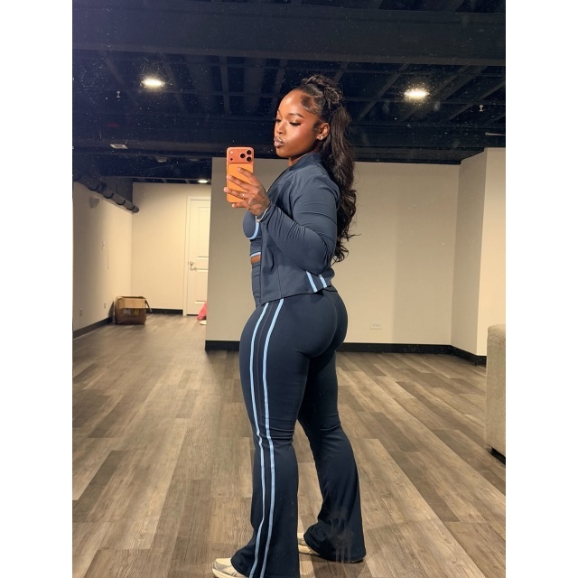 Colorblock Gym Wear 3 Pieces Set