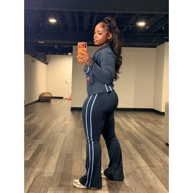 Colorblock Gym Wear 3 Pieces Set