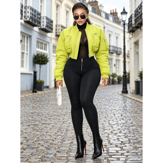 Fall/Winter Zippered Pockets Baseball Jacket