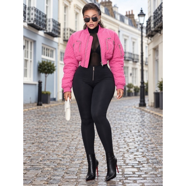 Fall/Winter Zippered Pockets Baseball Jacket