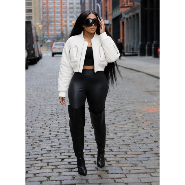 Fall/Winter Zippered Pockets Baseball Jacket