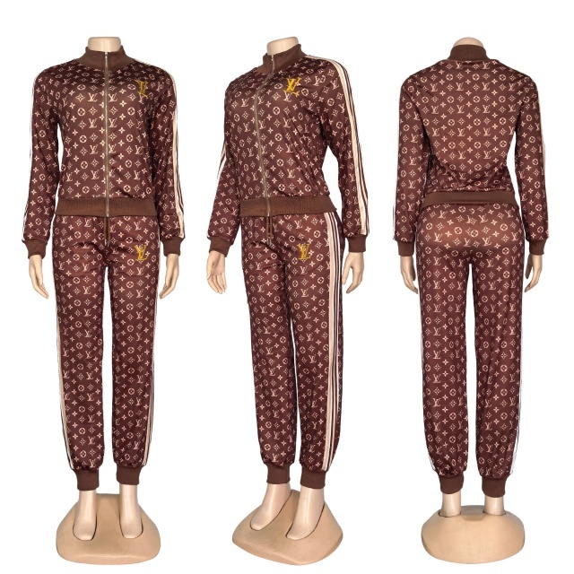 Fall Fashion Striped Women Tracksuit Set