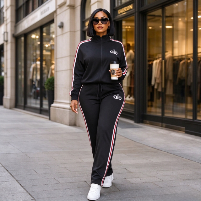 Fashion Embroidery Fall Tracksuit Set