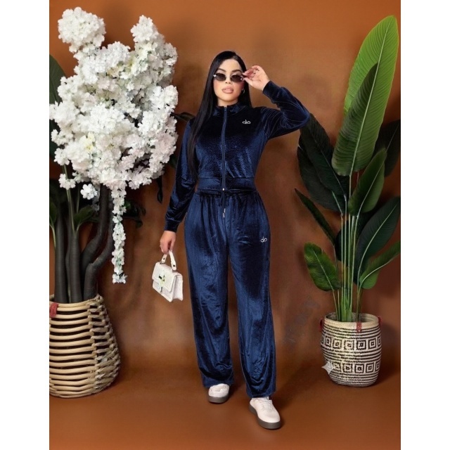 Fall Fashion Velvet Tracksuit Set