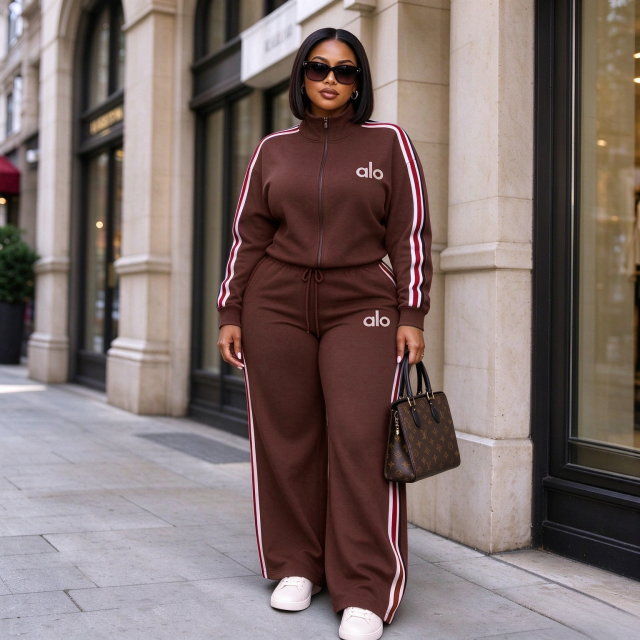 Fashion Embroidery Fall Tracksuit Set
