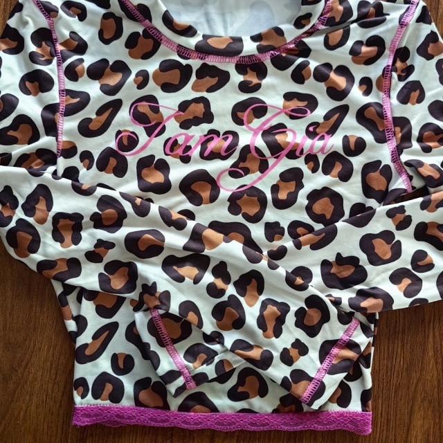 Leopard Printed Slim Fitted Lacy Short Set