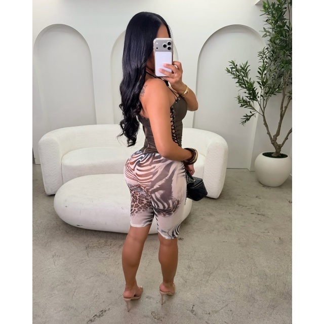 Wild Affair Corset Top Capris Set