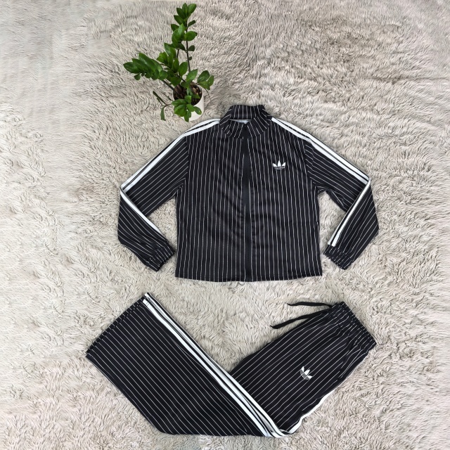 Fashion Striped Long Sleeve Casual Jogging Suit