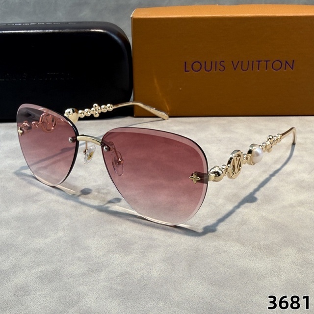 Pearl Decoration Exquisite Frameless Luxury Glasses