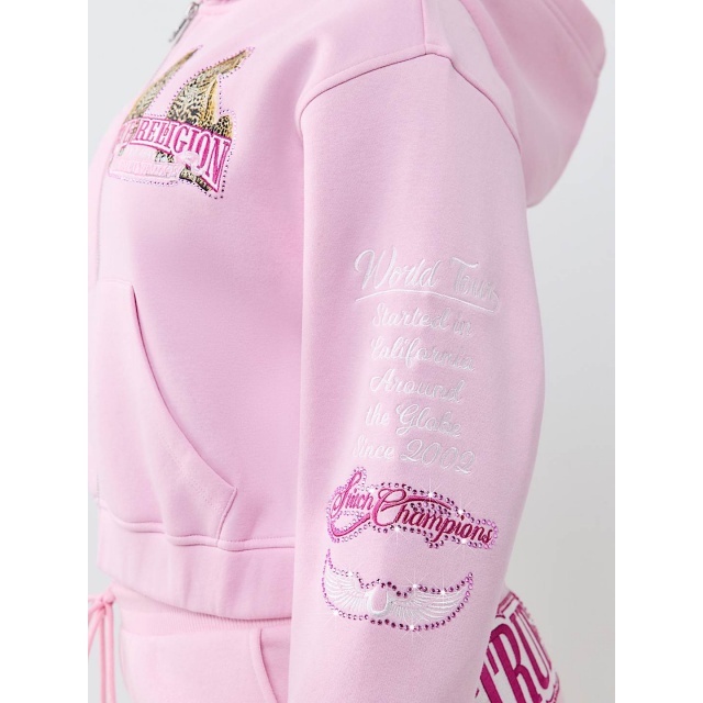 Fall Winter Fashion Zipper Hooded Tracksuit Set