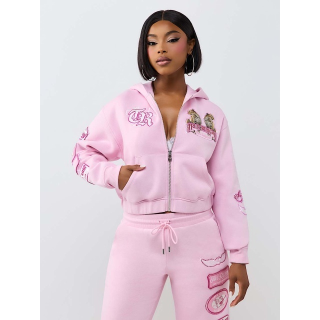 Fall Winter Fashion Zipper Hooded Tracksuit Set