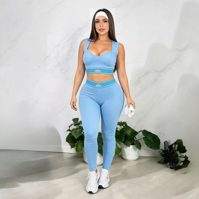Fashion Women Padded Bra Top Casual Jogging Suit