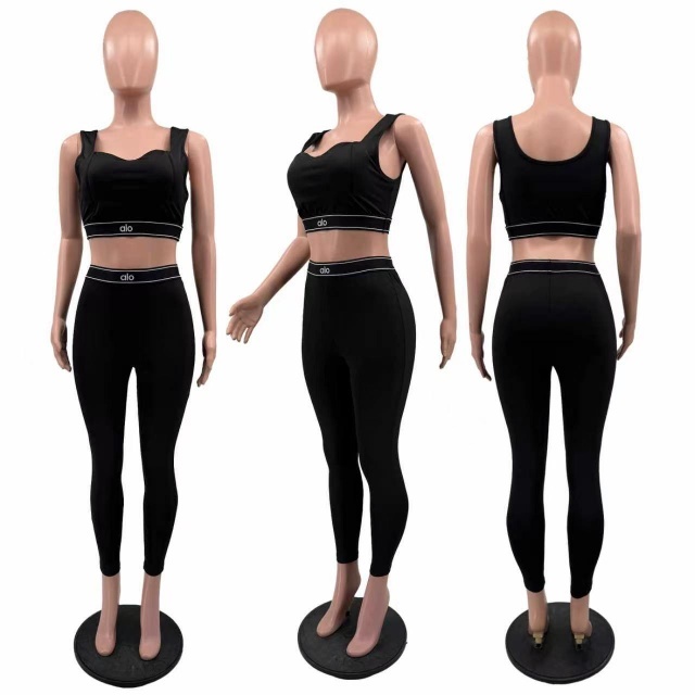 Fashion Women Padded Bra Top Casual Jogging Suit