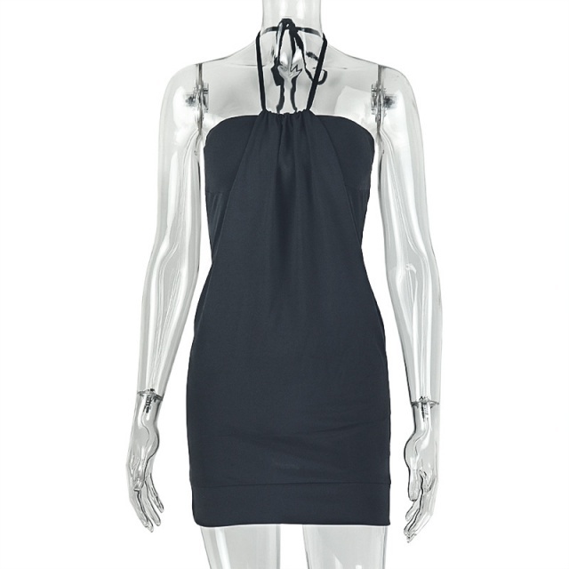 Halter Neck Partywear Mini Dress