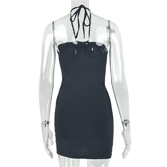 Halter Neck Partywear Mini Dress