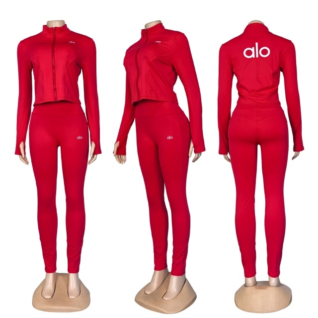 Zipper Long Sleeve High Waist Jogging Suit