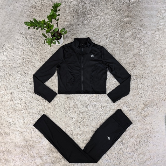 Zipper Long Sleeve High Waist Jogging Suit