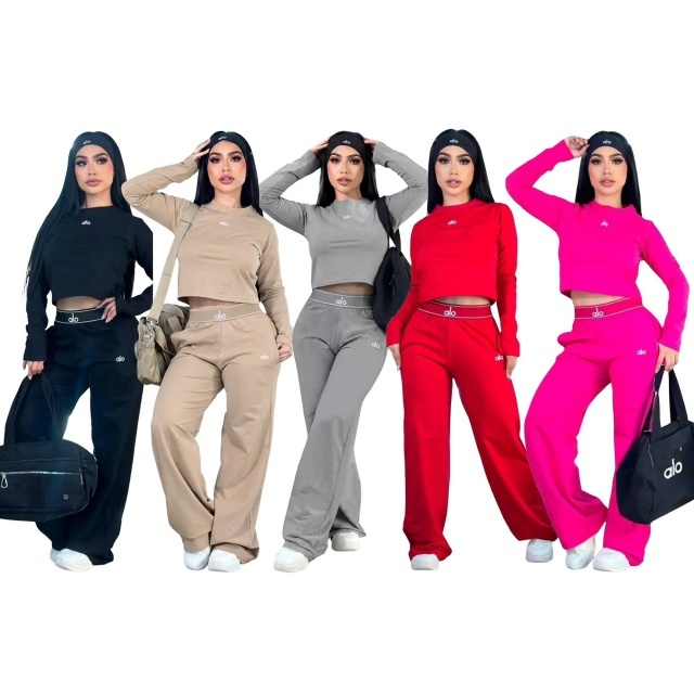 Women Fashion Long Sleeve High Waist Jogging Suit