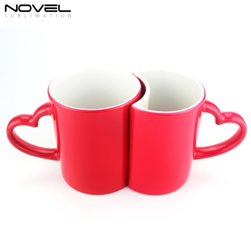 Custom Sublimation Lover's Color Changing Ceramic Mug for Gift