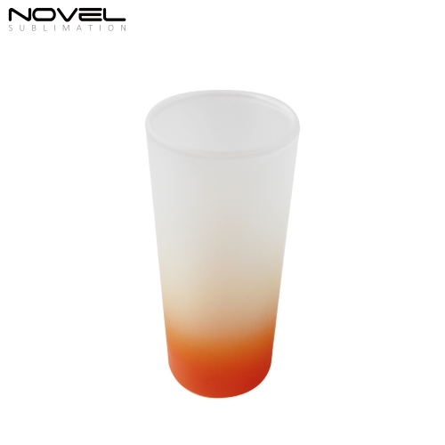 Customized Sublimation Blank 10oz Color Glass Cup Frosted Glass Cup