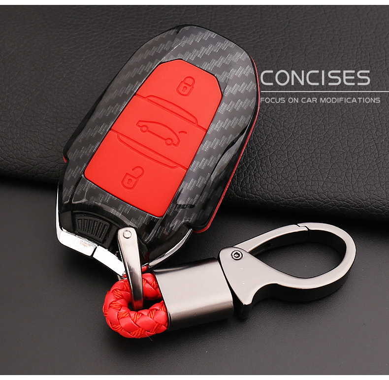 Suitable for Dongfeng Peugeot 408 car key cover logo 4008 308 Citroen  Versailles c5x car bag buckle shell 22