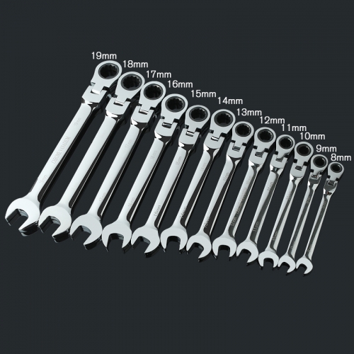 6-19mm Activities Ratchet Gears Wrench Set flexible Open End Wrenches Repair Tools To Bike Torque Wrench Spanner